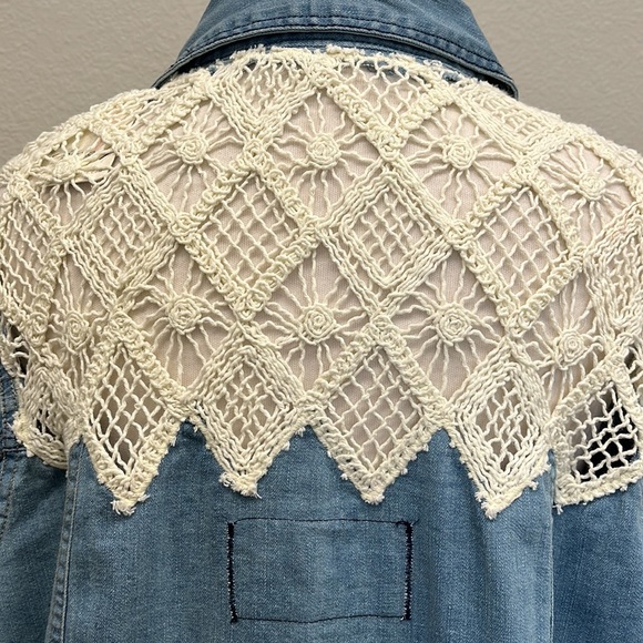 Free People Denim Fields Button-Down Shirt - Picture 9 of 15